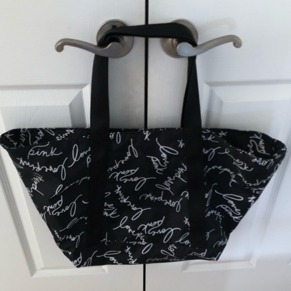 Handbags - Black Script Tote Bag - Victoria Secret